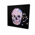 Fondo 16 x 16 in. Flower Skull-Print on Canvas FO2793498